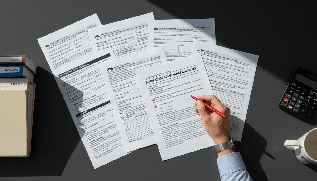 Tax compliance documents and regulatory filings